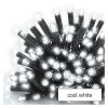 Emos D2CC01 PROFI sorolható karácsonyi fényfüzér, jégcsap, 3x0.4méter, 50LED, kültéri, hideg fehér, fekete
