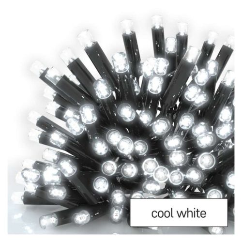 Emos D2CC01 PROFI sorolható karácsonyi fényfüzér, jégcsap, 3x0.4méter, 50LED, kültéri, hideg fehér, fekete