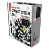 Emos D2CC01 PROFI sorolható karácsonyi fényfüzér, jégcsap, 3x0.4méter, 50LED, kültéri, hideg fehér, fekete