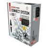 Emos D2CC02 PROFI sorolható karácsonyi fényfüzér, jégcsap, 3x0.4méter, 50LED, kültéri, hideg fehér, fehér
