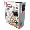 Emos D2CW02 PROFI sorolható karácsonyi fényfüzér, jégcsap, 3x0.4méter, 50LED, kültéri, meleg fehér, fehér