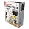 Emos D2CW04 sorolható karácsonyi fényfüzér, jégcsap, 3x0.4méter, villogó 50LED, kültéri, meleg fehér, fehér