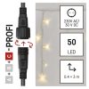 Emos D2CW04 sorolható karácsonyi fényfüzér, jégcsap, 3x0.4méter, villogó 50LED, kültéri, meleg fehér, fehér