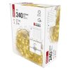 Emos D3EW01 karácsonyi fényfüggöny, drop, 1.7x2méter, 240LED, kül- és beltéri, meleg fehér, 8 program