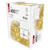 Emos D3EW04 karácsonyi fényfüggöny, drop, 2.9x2méter, 400LED, kül- és beltéri, meleg fehér, 8 program