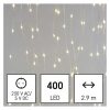 Emos D3EW04 karácsonyi fényfüggöny, drop, 2.9x2méter, 400LED, kül- és beltéri, meleg fehér, 8 program