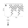 Emos D4CC02 karácsonyi fényfüzér, jégcsap, 5x0.7méter, 300LED, kül- és beltéri, hideg fehér, távirányító, 8 program