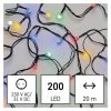 Emos D5AM06 karácsonyi fényfüzér, cseresznye- golyók, 20m, 200LED, többszínű, kül- és beltéri, 8 program