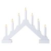 Emos DCAW12 gyertyapiramis, 7LED, 29cm, fehér, beltéri, meleg fehér, elemes (2xAA)