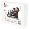 Emos DCAW15 LED gyertyatartó, hóemberek szánon, 24 cm, beltéri, meleg fehér, időzítő, elemes (2xAA)