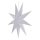 Emos DCAZ09 LED papírcsillag, függeszthető, E14 izzó foglalat, fehér, 60 cm, beltéri