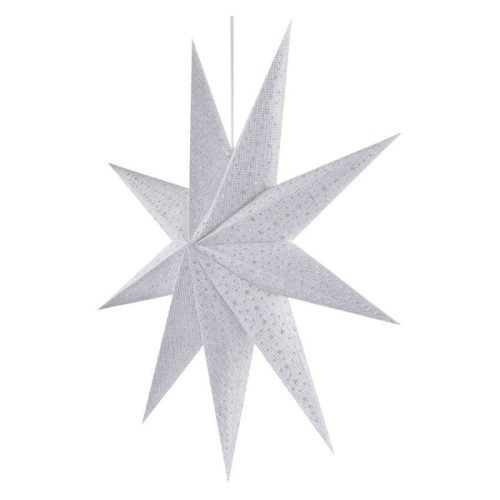 Emos DCAZ09 LED papírcsillag, függeszthető, E14 izzó foglalat, fehér, 60 cm, beltéri