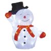 Emos DCFC18 karácsonyi hóember kalappal, 36cm, 40LED, kül- és beltéri, hideg fehér, időzítő