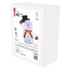 Emos DCFC18 karácsonyi hóember kalappal, 36cm, 40LED, kül- és beltéri, hideg fehér, időzítő