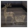Emos DCFC28 karácsonyi szán rénszarvassal, 47cm, 50LED, beltéri, meleg fehér, időzítő