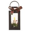 Emos DCLV14 LED dekoráció – karácsonyi lámpa gyertyával, fekete, 20 cm, 3x AAA, beltéri, vintage 