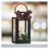 Emos DCLV14 LED dekoráció – karácsonyi lámpa gyertyával, fekete, 20 cm, 3x AAA, beltéri, vintage 