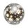 Emos DCLW28 LED karácsonyi üveggömb, hópelyhek, 12cm, 10LED, beltéri, meleg fehér, időzítő, elemes (3xAA)