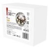 Emos DCLW28 LED karácsonyi üveggömb, hópelyhek, 12cm, 10LED, beltéri, meleg fehér, időzítő, elemes (3xAA)