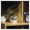 Emos DCLW28 LED karácsonyi üveggömb, hópelyhek, 12cm, 10LED, beltéri, meleg fehér, időzítő, elemes (3xAA)