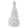 Kerámia LED-es fa hóemberekkel, 33,5 cm, 2x AA, meleg fehér, időzítő (DCLW31)