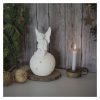 LED kerámia angyal, 29 cm, 2x AA, meleg fehér, időzítő (DCLW33)