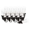 LED fényfüzér – 16x party égő átlátszó, 7,6 m, kültéri és beltéri, meleg fehér (DCPW04)