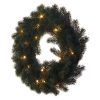 LED karácsonyi koszorú, 40 cm, 2x AA, beltéri, meleg fehér, időzítő (DCTW05)