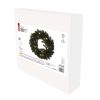 LED karácsonyi koszorú, 40 cm, 2x AA, beltéri, meleg fehér, időzítő (DCTW05)