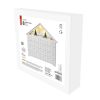 Emos DCWW02 LED adventi naptár, fa, 35x33 cm, beltéri, meleg fehér, időzítő, elemes (2 xAA)