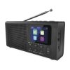 Hordozható rádió Bluetooth, MP3, DAB / DAB+ / FM, fekete színű (E0090)