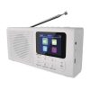 Hordozható rádió Bluetooth, MP3, DAB / DAB+ / FM, fehér színben (E0091)