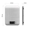 Emos EV012 digitális konyhai mérleg, 5 kg, 1g pontosság, elemes (2xCR2032), inox