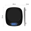 Emos EV025 Konyhai Mérleg, 5 kg, 1 g pontosság, elemes (2XAAA), fekete