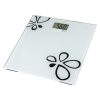 Emos EV105 digitális személymérleg, 180kg, 100g pontosság, edzett üveg, elemes (CR2032), fehér