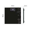 Emos EV106 digitális személymérleg, 180kg, 100g pontosság, edzett üveg, elemes (CR2032), fekete
