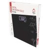 Emos EV106 digitális személymérleg, 180kg, 100g pontosság, edzett üveg, elemes (CR2032), fekete
