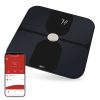 Emos EV112 GoSmart okos személymérleg, 180kg, 100g pontosság, edzett üveg, elemes (3xAAA), fekete