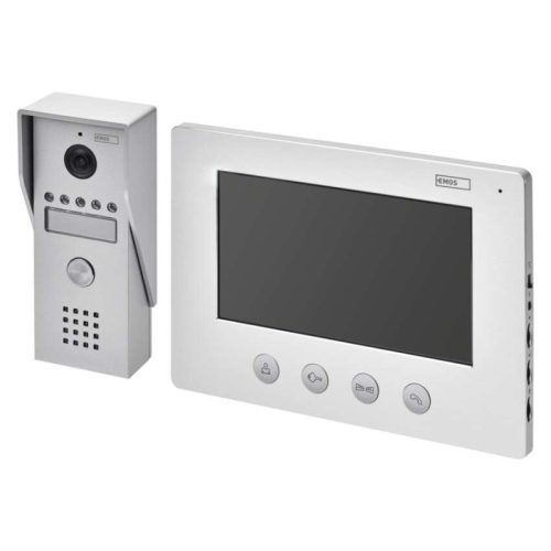 Emos H2050 (EM-03M 2WIRE) Videó kaputelefon szett,7" kijelző, IP44, 16 dallam