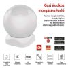 Emos H5020 GoSmart PIR mozgásérzékelő, 8méter, 90°, IP20, ZigBee 3.0, elemes (CR123A)