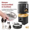 GoSmart állateledel adagoló kamerával Pet Care, 4 l, fekete, Wi-Fi (H6004)