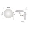 Emos J0803 univerzális erősítős antenna, DVB-T/T2, 0-80 km, LTE/4G/5G szűrő