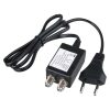 Emos J58133 tápegység erősítős antennákhoz, 12V, 100mA, 2db F csatlakozó