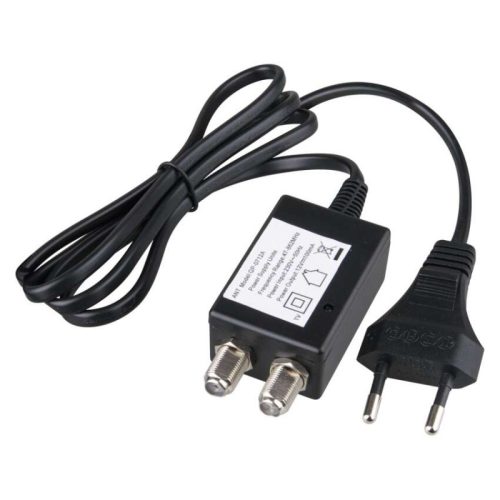 Emos J58133 tápegység erősítős antennákhoz, 12V, 100mA, 2db F csatlakozó