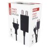 Emos J58133 tápegység erősítős antennákhoz, 12V, 100mA, 2db F csatlakozó