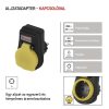 Emos P00292 kültéri aljzat, kapcsolható, 250V, 16A, 3680W, IP44