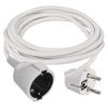 Hosszabbító 2 m / 1 aljzat / fehér / PVC / 1 mm2 (P0122)