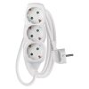 Emos P0321R hálózati elosztó, 3földelt aljzat, 1.5méter, 3x1.5mm2, max.250V/16A, gyerekzár, fehér