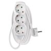 Emos P0322 hálózati elosztó, 3 aljzat, 2méter, 3x1mm2, max.250V/16A, IP20, gyerekzár, fehér