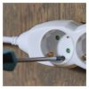 Emos P0322 hálózati elosztó, 3 aljzat, 2méter, 3x1mm2, max.250V/16A, IP20, gyerekzár, fehér
